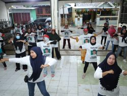 Wujudkan Indonesia Sehat, Panrannuangku Ganjar Ajak Perempuan Ikuti Lomba Senam di Takalar