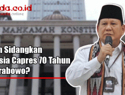 MK Akan Sidangkan Batas Usia Capres 70 Tahun, Nasib Prabowo di Ujung Tanduk?