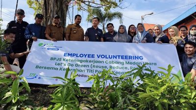Melalui Employee Volunteering, BPJS Dukung Penghijauan Lingkungan